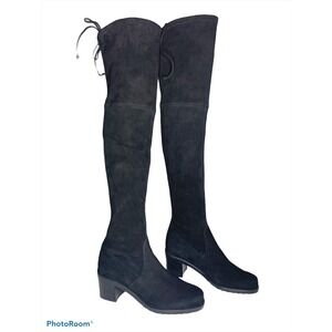 Stuart Weitzman Darla over the knee boot black size 6 $798 NEW‎